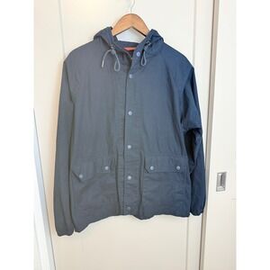 Denim & Flower by Ricky Singh Blue Windbreaker Jacket Size 40 (Men's Medium)